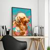 Золотистый ретривер, красочные постеры с собаками и животными, настенные художественные принты на холсте, современные простые картины для гостиной, домашний декор, фотографии