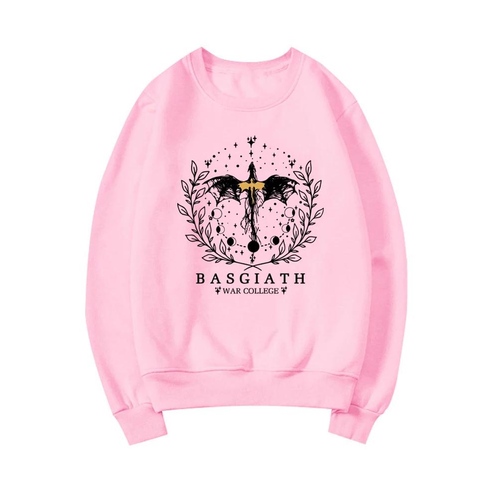 Толстовка Fourth Wing Basgiath War College Толстовка женская с круглым вырезом Толстовки Fantasy Reader Shirt Bookish Gift Pullovers