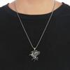 Retro Style Greek Titanium Steel Flying Horse Unicorn Necklace for Men and Women Pendant Necklace