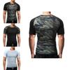 Premium Quality Men's Summer O-neck Short Sleeves Camo Stitching Color T-shirt For Effortless Style