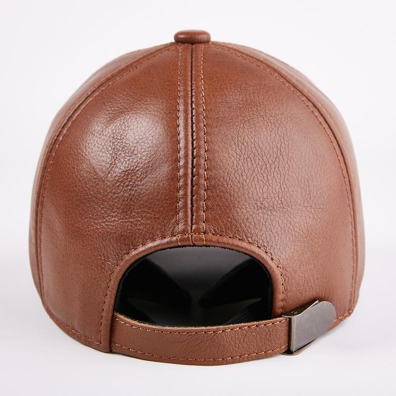 Зимняя мужская бейсболка на открытом воздухе из искусственной кожи, шляпа для гольфа, водонепроницаемая ветрозащитная спортивная кепка