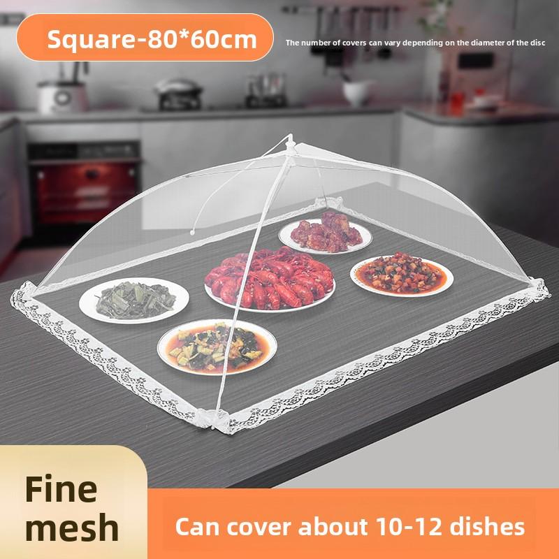 Foldable Mesh Food Cover for Dining Table Dust-Proof Insect-Proof Protector
