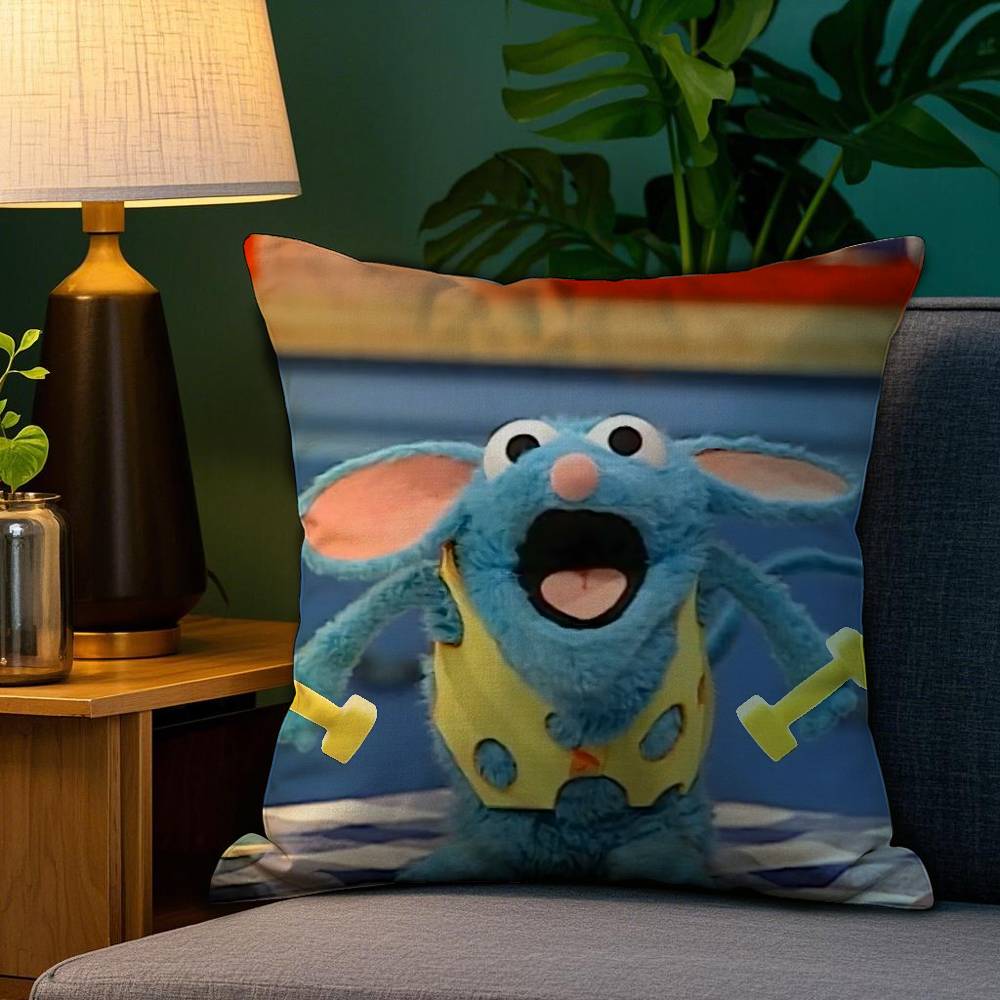 TV Синяя Мышь Т-Туттер Наволочка Диван Гостиная Спальня Двусторонняя Печать Квадратная Подушка Подушка для Сна Чехол