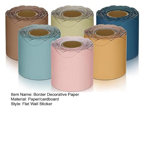 6 рулонов, красочные рамки для доски объявлений в классе, яркий цвет, широко используемая доска объявлений, украшение для доски, офисный декор