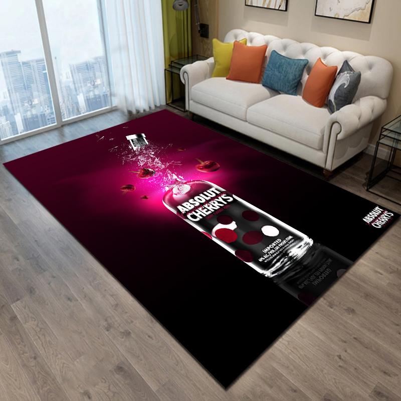 Absolut-Vodka Печатный ковер Гостиная Спальня Ковры для фотосессии Реквизит Фото Подарок на день рождения Ковры для спальни Alfombras
