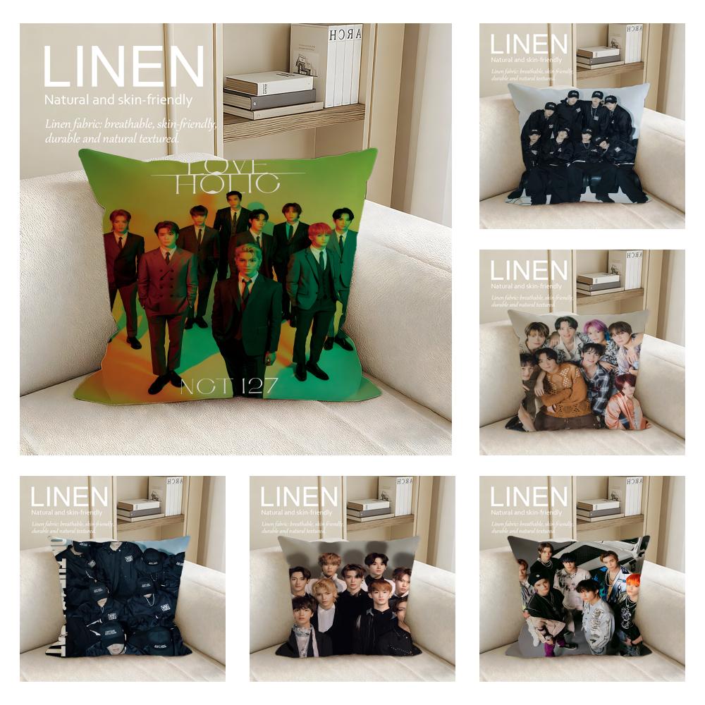 Music NCT Cushion Cover Pillowcase Set Pcs x x Breathable Washable Sofa Cushion Cover