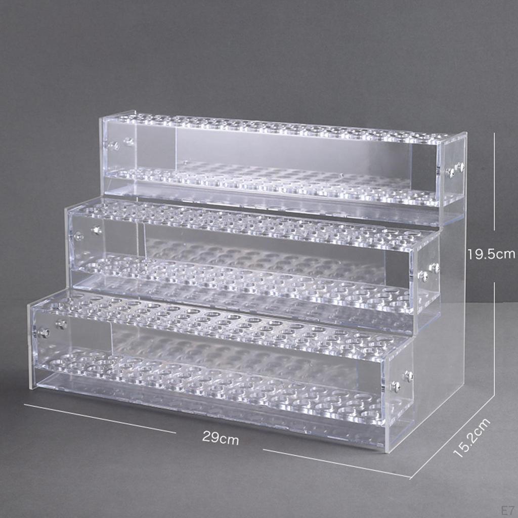 Прозрачный держатель подставки для ручки для стола с несколькими слотами Прочная прочная многофункциональная кисточка для макияжа