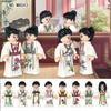 8 шт., украшение одежды Hanfu, куклы в китайском стиле, строительные блоки, детские игрушки для сборки