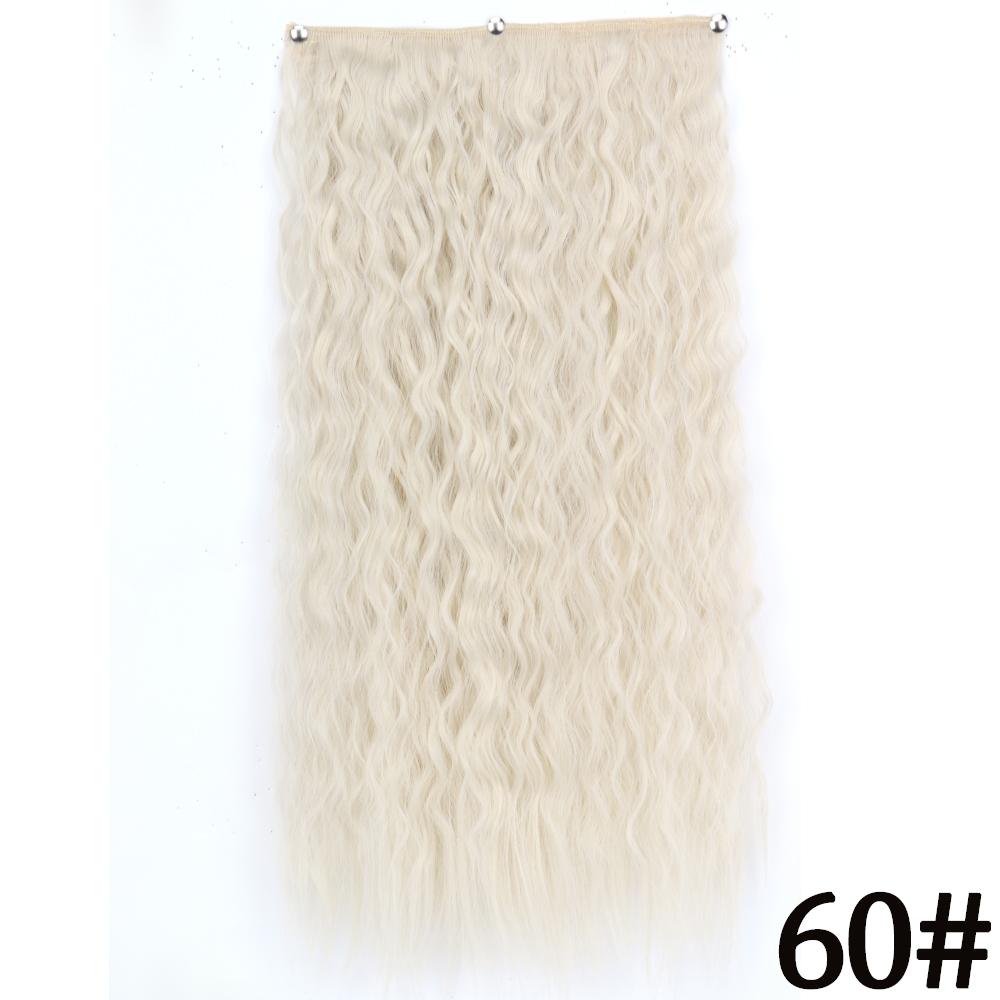 MERISIHAIR Длинные волнистые синтетические волокна 22 дюйма 5 зажимов для наращивания волос Волнистые прямые волосы Черный Коричневый Блондинка Повседневная одежда