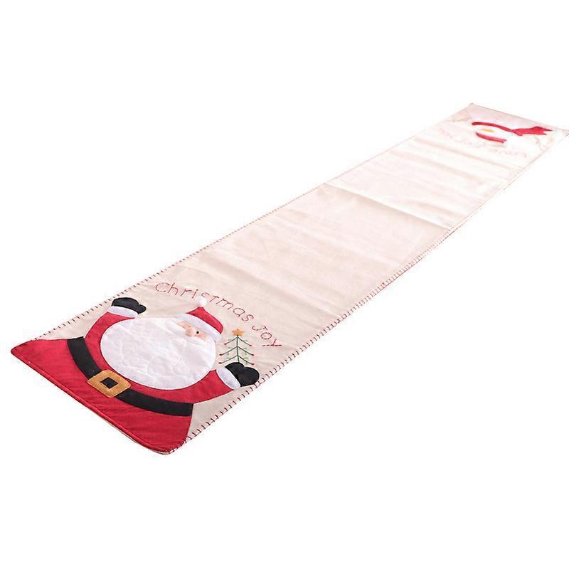Santa Snowman Table Mat Christmas Decoration Table Runner Home Kitchen Decor Table Flag Christmas Ornaments