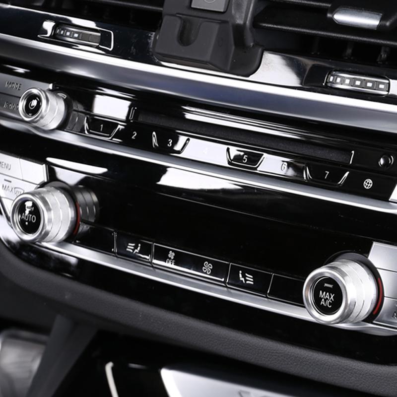 Angelguoguo для BMW X3 G01 X4 G02-6gt GT6, автомобильные ручки кондиционера громкости, кнопка управления аудио, кольцевая крышка