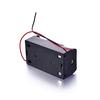 Пластиковый корпус-держатель для батареек D 1.5V с проводами