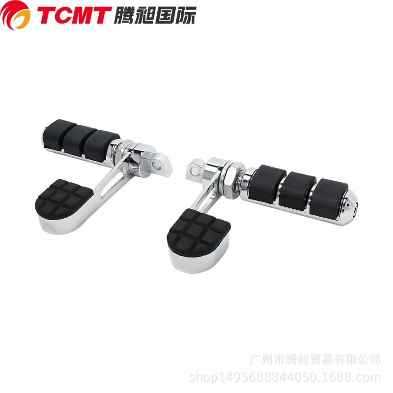 Chrome Plated Footpegs Harley-Davidson Softail 883 1200 48 72 FXWG FXR Custom Motorcycle Footrest Set