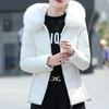 Fashion Winter Short Coats Female Parkas Hooded Faux Fur Collar Lady Jackets Thick Warm Outerwears