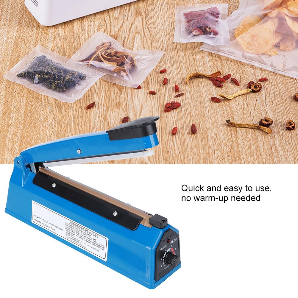 PFS200 210 Вт 8 дюймов ручной импульсный термосварочный аппарат сварочная машина регулируемый таймер