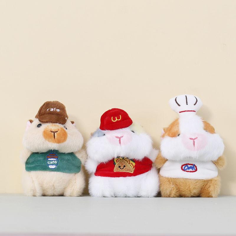 Animal Plush Hamster Pendant With Short Plush Material For Gift And Decoration