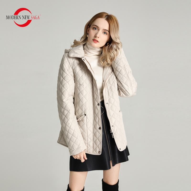 Женская куртка MODERN NEW SAGA Весенняя тонкая хлопковая куртка Модная женская короткая куртка с капюшоном