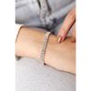 Silver Plated 2 Row Waterway Bracelet Crystal Bracelet Stone Bracelet