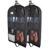 Сумки для одежды для путешествий, подвесные сумки для одежды для мужчин, двухсторонние молнии и большие сетчатые карманы, шкаф для хранения одежды с монограммой