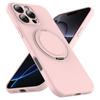 Чехол для iPhone 15 Pro, совместимый с MagSafe Kickstand PC + силиконовый чехол для телефона