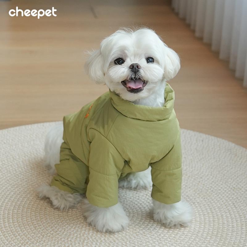 Одежда для питомцев осень и зима хлопковая одежда теплая и холодная одежда на четыре лапы шнауцер мальтийская болонка маленькая собака утолщенная одежда