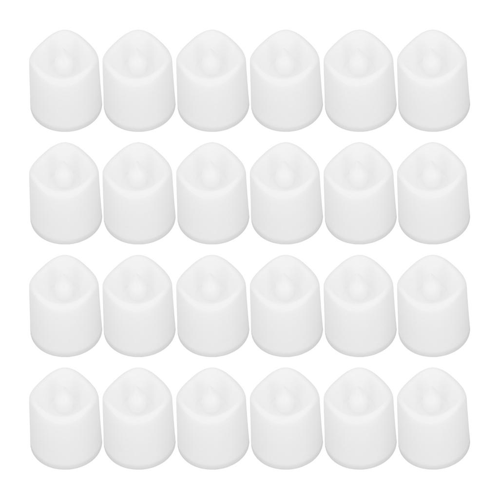 24 шт. электронные свечи пластиковые безопасные экологически чистые романтические беспламенные светодиодные чайные свечи для