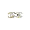 Chanel [Новинка 24S] новые золотые квадратные стразы двойная двойная C серьги-гвоздики