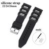 22 мм 24 мм 26 мм Резиновый Силиконовый Ремешок для Часов для Casio Ремешок для Часов Наручные Часы Спортивные Дайверские Часы для Role Умные Часы Мужской Браслет