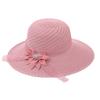 Женская летняя шляпа с защитой от солнца и солнцезащитным козырьком, модная тканая шляпа от солнца с большими полями и бантом, пляжная шляпа