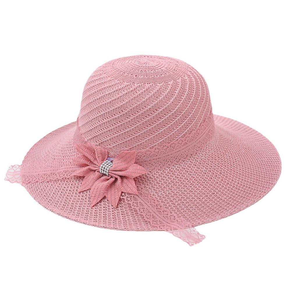 Женская летняя шляпа с защитой от солнца и солнцезащитным козырьком, модная тканая шляпа от солнца с большими полями и бантом, пляжная шляпа