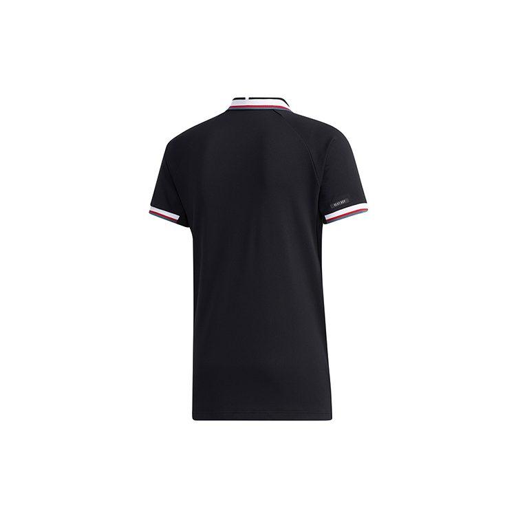 Adidas Polo Shirts Men's Black Polo Collar Moderate Straight Fit FT6765