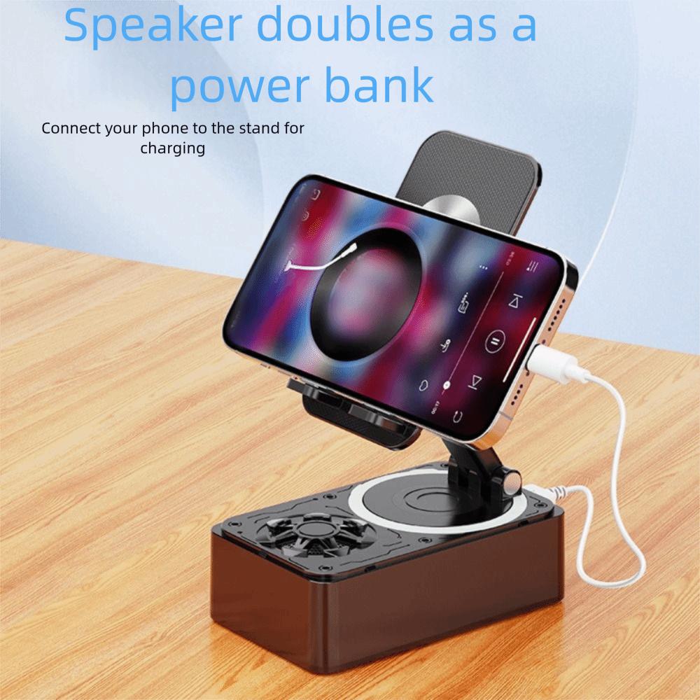 4-in-1 Phone Holder Stand Anti-Slip Pads Phone Holder with Microphone Video Meeting