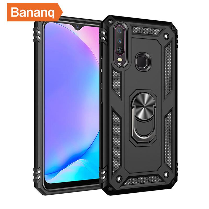 Противоударный чехол-кронштейн Peaktop Armor для VIVO Y17 Y15 Y12 V15 Pro X21 X23 X27 с металлическим кольцом-подставкой для VIVO Nex A