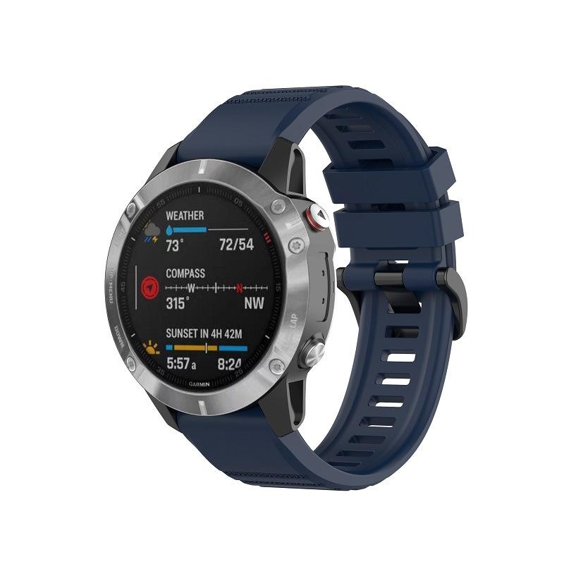 Silicone strap For Garmin Fenix 6 6S 6X 5X 5 5S 3 3HR Forerunner 935 945 Quick Release silicone strap for 26mm 22mm 20mm strap