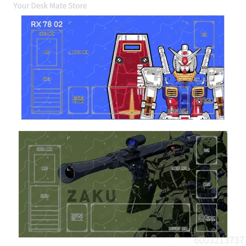 Горячий Коврик для игры в Gundam TCG GCG, Индивидуальный Резиновый Игровой Коврик, Коврик для Карточной Игры, Для одного игрока, Нескользящий, Аниме-Коврик для сражений для Коллекционеров Мобильных доспехов Gundam