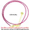 2-3mm Natural Stone Beads Necklaces For Women Men Faceted Indian Agates Tourmaline garnet Crystal quartz Bracelet Clavicle Chain