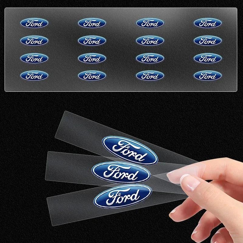 Car Sticker Hot For Ford Car Rear View Mirror Sticker with Logo Stickers For Ford Focus 2 3 4 MK3 MK4 ST Mondeo Festiva Fusion S