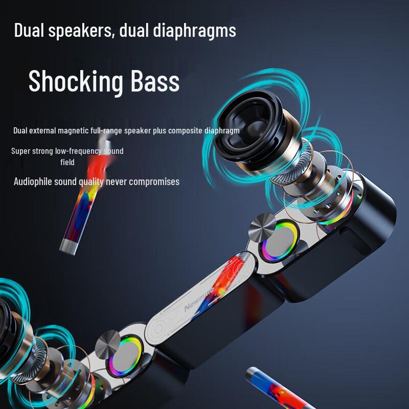 Newman K231 RGB Gaming Desktop Bluetooth Speaker CN plug (adapter included)