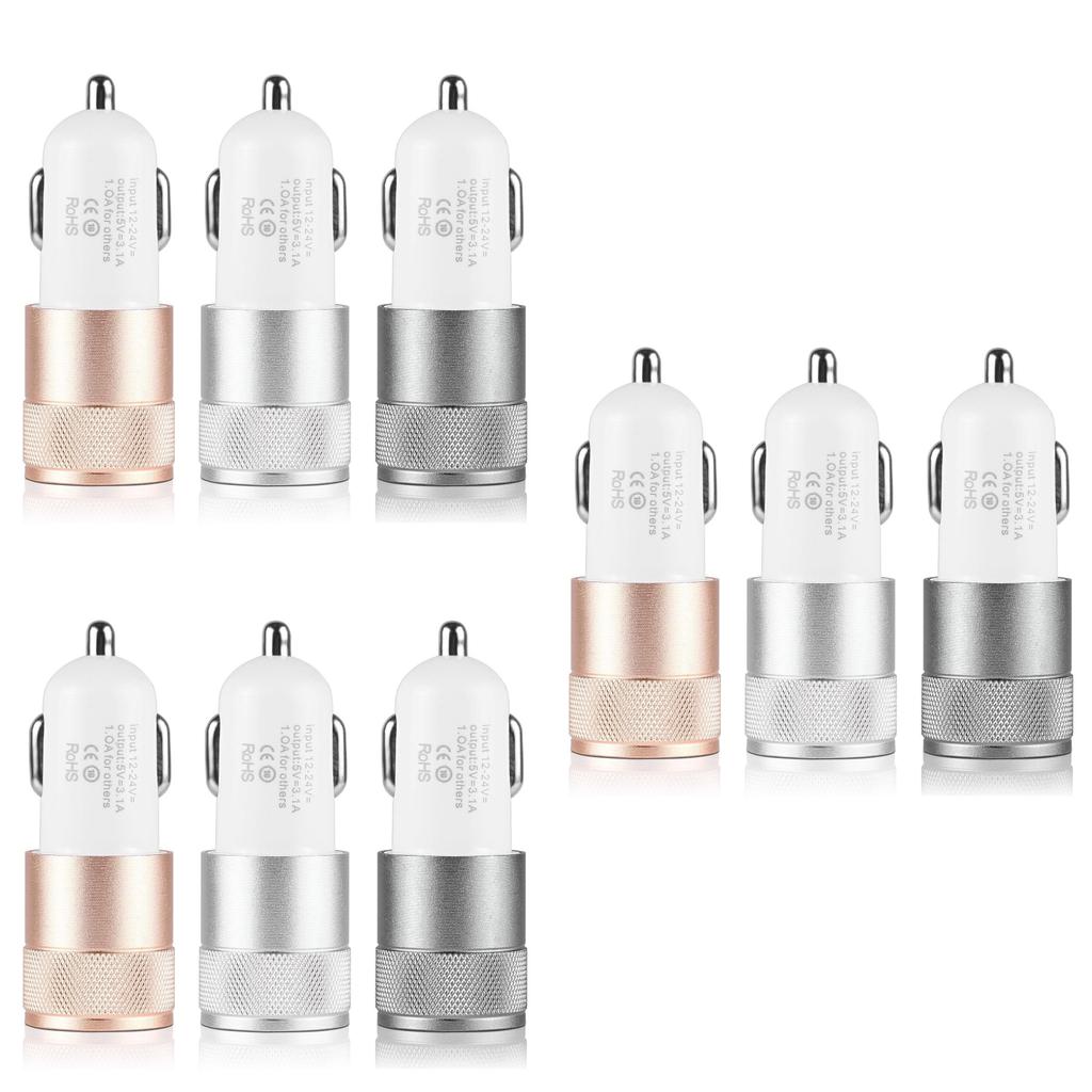 Usb Led Dual Port 21a Fast Car Charger Adapter For Iphone Ipad Galaxy Samsung