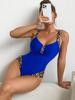 1011 new European and American swimsuit women's one-piece bikini sexy tight swimsuit