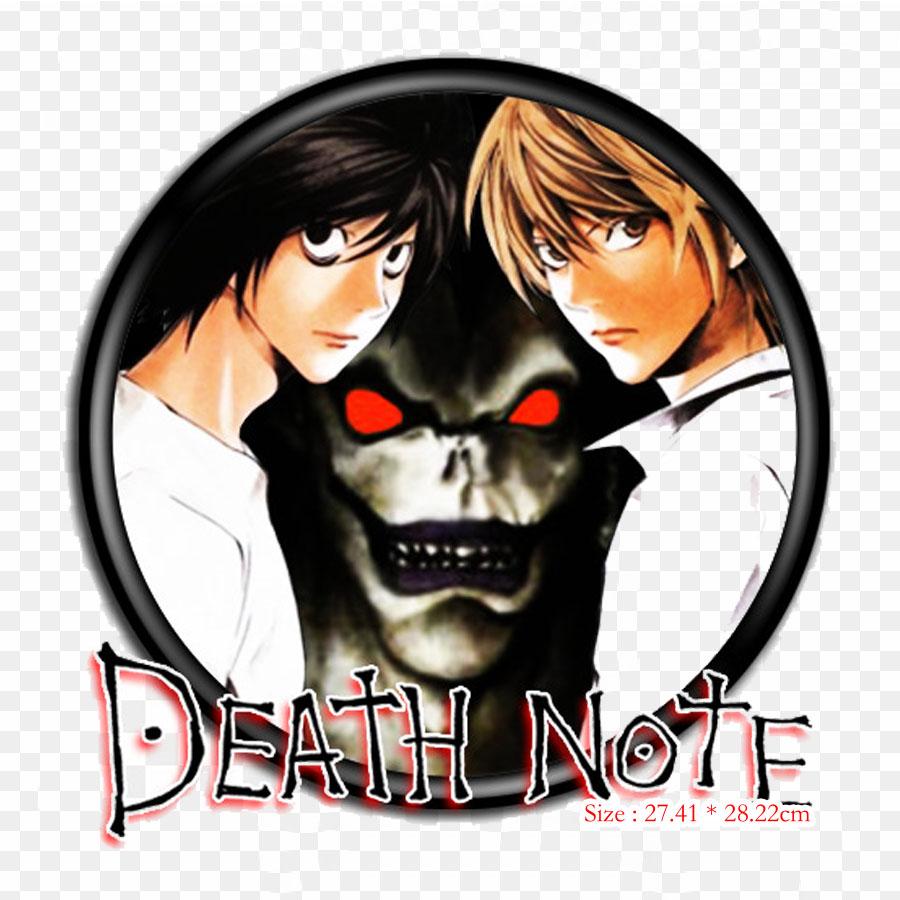 Death Note Coloring Pages Ryuk Light Yagami Iron On Patches For Clothing Patches On Clothes DIY Tshirts Heat Transfers Stickers