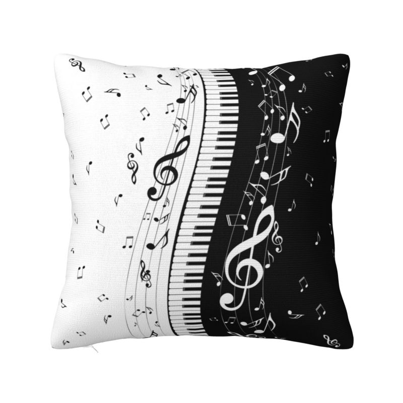 Скрипичный ключ Музыка Дракон Наволочка Декорация для гостиной Чехол для подушки на диван или кресло Полиэстер Уютная наволочка Дакимакура