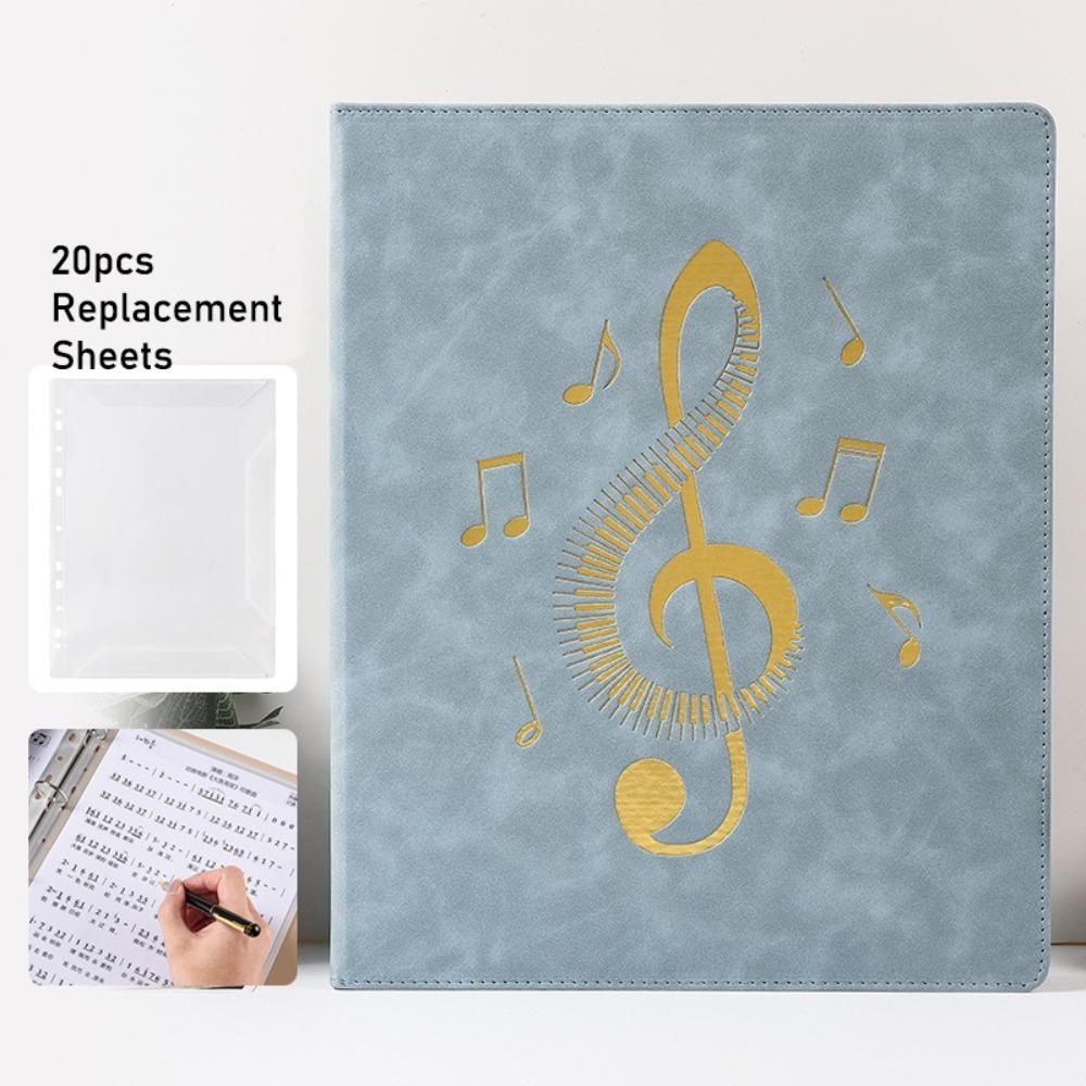 Гибкая папка для нот на кольцах, съемный зажим для нот формата А4, папка для нот