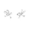 Swarovski Модные и универсальные серьги-гвоздики Volta со стразами в виде банта, маленький размер, для женщин 5647579
