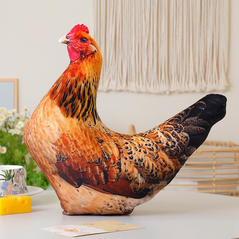 Мультяшная Животная Утка Петух Подушка Плюшевая Игрушка Кукла Попугай Мандаринка Кукла Домашняя Подушка Кукла