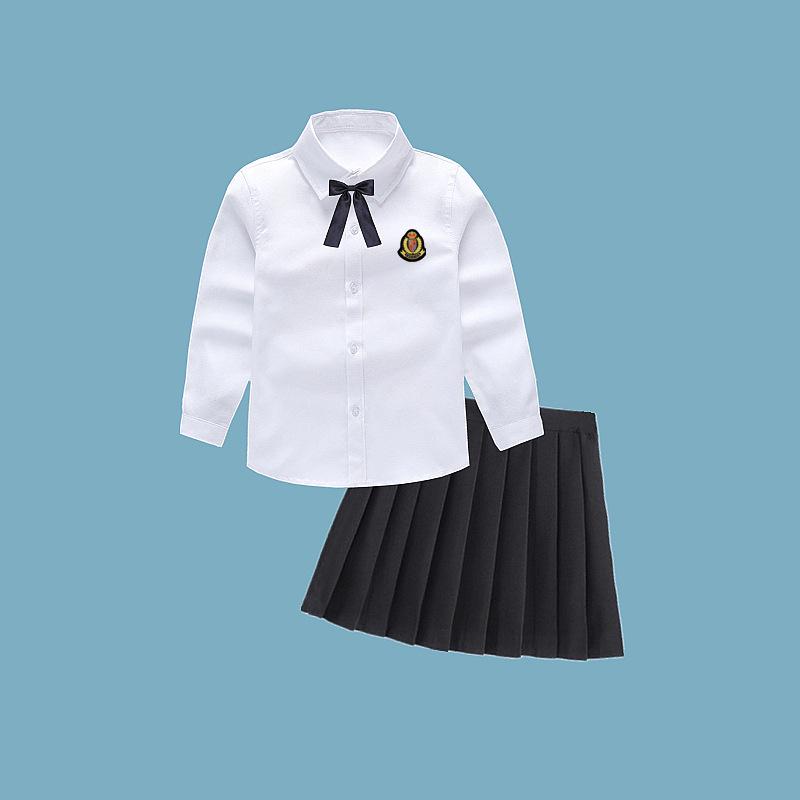 Белый школьный костюм с длинным рукавом для мальчика – Универсальная одежда для выступлений ко Дню защиты детей 1 июня
