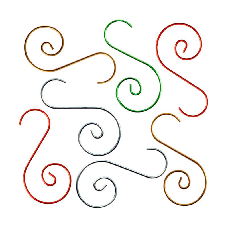 50/20Pcs Christmas S-shaped Hooks Xmas Tree Ball Hanging Pendant Clasp Holder Christmas Navidad Decorations New Year Ornaments