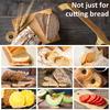 Нож для нарезки хлеба с деревянной ручкой, нож для домашнего хлеба, равномерная нарезка, острый нож-пила для хлеба со съемным лезвием из нержавеющей стали