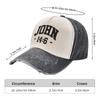 Christian John 14 6 14:6 Bible Outfits Unisex Women Baseball Cap Catholic Distressed Washed Dad Hat Vintage Running Golf Sun Cap