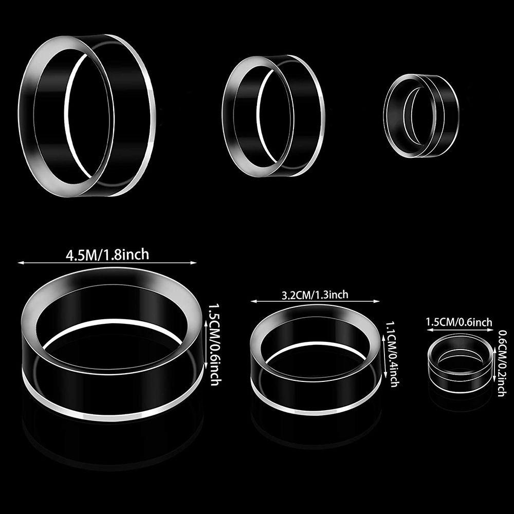 Golf Ball Round Clear Baseball Display Stands Racks Holder Rings Storage Holders